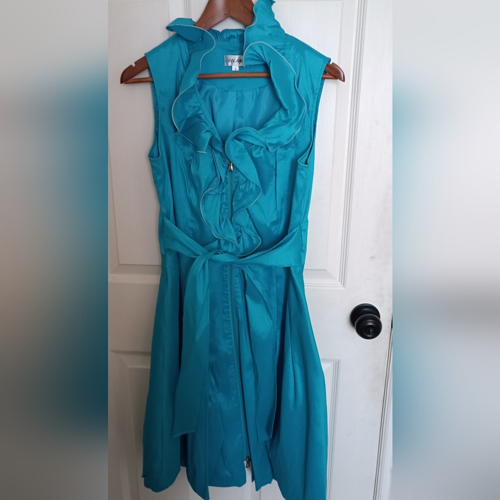 Blue mid length party dress size 8